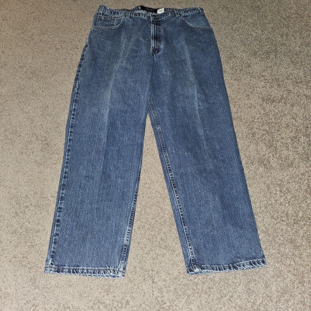 Vintage Levis Silver Tab Jeans Mens 38x32 Blue Baggy Fit Y2K 90s